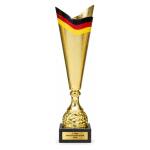 Pokal National 42 cm Gold Schwarz-Rot-Gold mit Gravurschild ST-40342