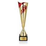 Basketball Pokal 3164 Gold-Rot mit Gravur