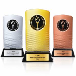 Sieger Acrylpokal Fackel mit Gravur