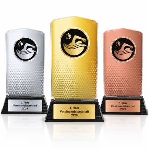 Schwimm Acrylpokal mit Gravur