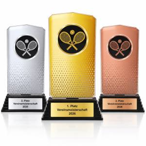 Tennis Acrylpokal mit Gravur