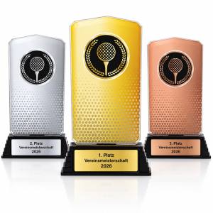Golf Acrylpokal mit Gravur