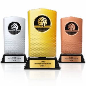 Volleyball Acrylpokal mit Gravur