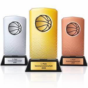Basketball Acrylpokal mit Gravur