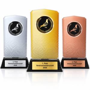 Brieftauben Acrylpokal mit Gravur