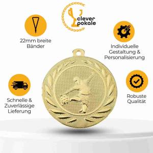 Fußball Medaillen – Volleyschuss