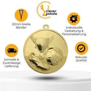 Fußball Medaillen Golden Boot