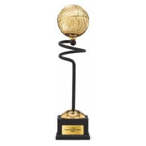 Trionfo Basketball-Trophäe 25140 Schwarz-Gold mit Gravur