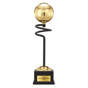 Trionfo Boccia-Trophäe 25140 Schwarz-Gold mit Gravur