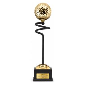 Trionfo Golf-Trophäe 25140 Schwarz-Gold mit Gravur