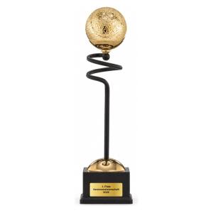 Trionfo Tennis-Trophäe 25140 Schwarz-Gold mit Gravur