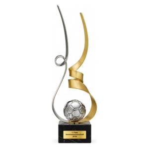 Trionfo Fußball-Trophäe 26130 Silber-Gold mit Gravur
