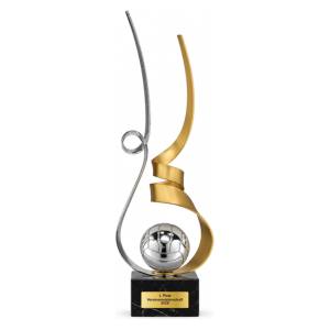 Trionfo Volleyball-Trophäe 26130 Silber-Gold mit Gravur