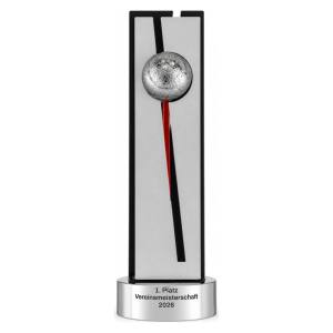 Trionfo Tennis-Trophäe 26170 Schwarz-Silber mit Gravur