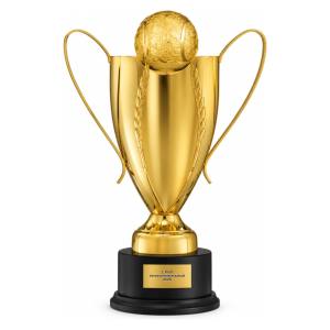 Trionfo Tennis-Pokal 410 Gold mit Gravur