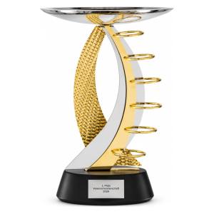 Trionfo Trophäe 412 Gold-Silber mit Gravur