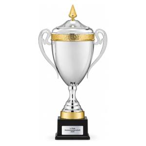 Trionfo Deckelpokal 6321 Silber-Gold mit Gravur