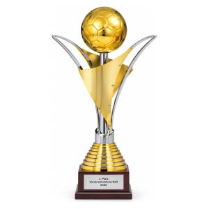 Trionfo Fußball-Trophäe 706 Gold 80 cm mit Gravur