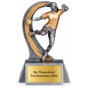 Frauen Handball Pokal Figur Handballerin 180 mm mit Gravurschild ST-39737