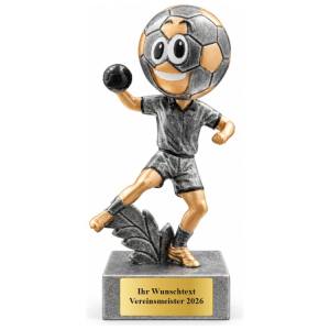Handball Pokal Figur Ballkopf 100 mm mit Gravurschild ST-39785