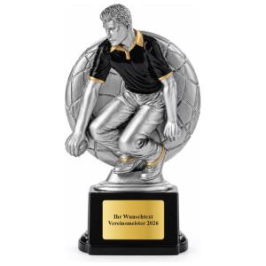 Boule Bosseln Pokal Figur Werfer 160, 180 oder 200 mm mit Gravurschild