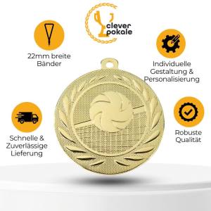 Volleyball Medaillen Spike Master