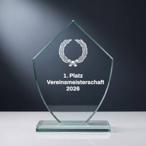 Glaspokal W441 mit Lasergravur