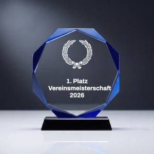 Glaspokal W461.09 mit Lasergravur