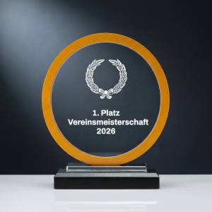 Glaspokal W575.01 mit Lasergravur