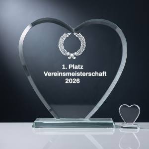 Glasherz W610 mit Lasergravur