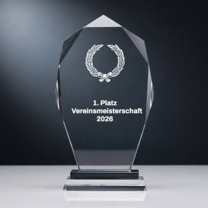 Glaspokal W691 mit Lasergravur