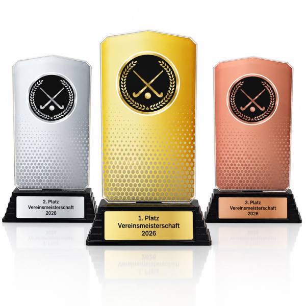 Hockey Acrylpokal mit Gravur