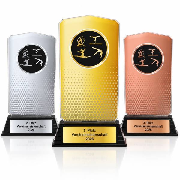 Turnen Acrylpokal Damen mit Gravur