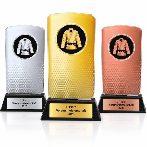 Kampfsport Acrylpokal mit Gravur