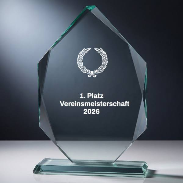 Glaspokal GL.049 mit Lasergravur
