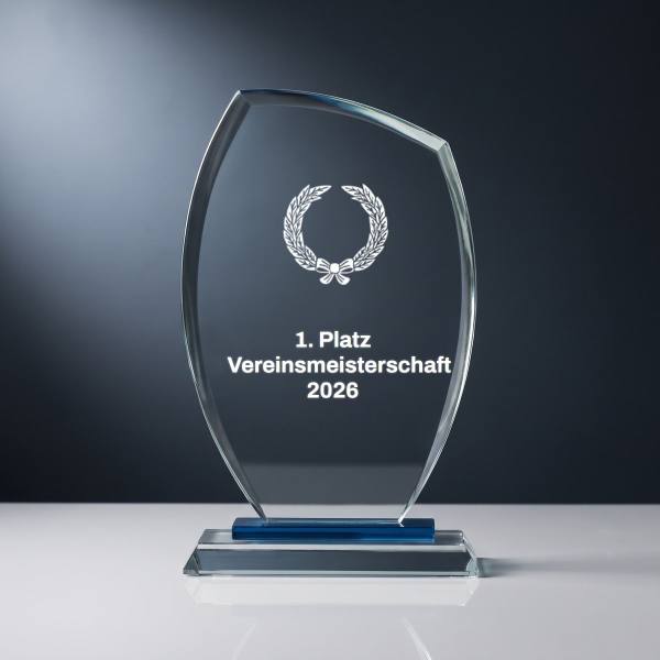 Glaspokal GL.029 mit Lasergravur