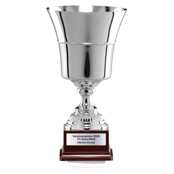 Maestro Pokal 1347 versilbert mit Gravur