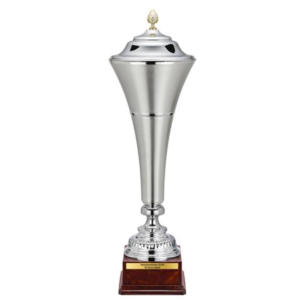 Maestro Pokal 1602 versilbert mit Gravur
