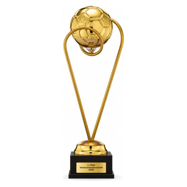 Trionfo Fußball-Trophäe 25120 Gold mit Gravur