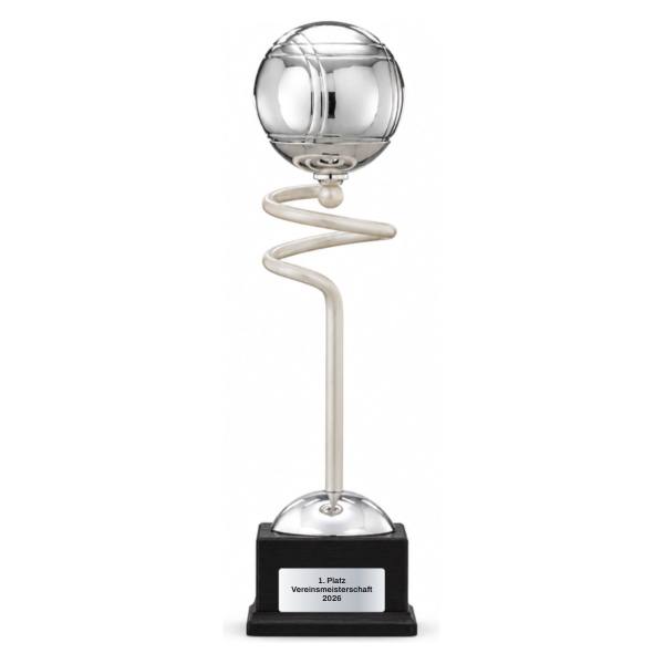 Trionfo Boccia-Trophäe 25130 Perlmutt mit Gravur