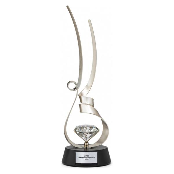 Trionfo Band-Trophäe 26100 Silber mit Zierstein mit Gravur