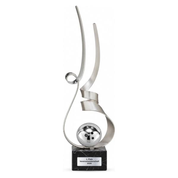 Trionfo Bowling-Trophäe 26120 Silber mit Gravur
