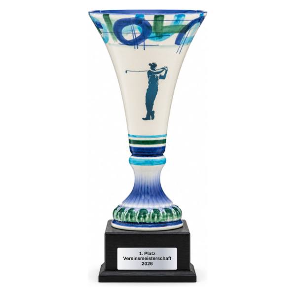 Trionfo Golfpokal 26220 aus Keramik mit Gravur