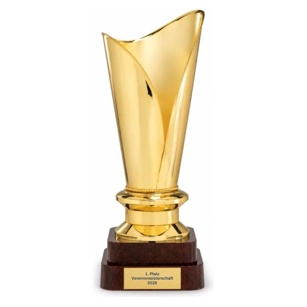 Trionfo Pokal 326 Gold 78 cm mit Gravur
