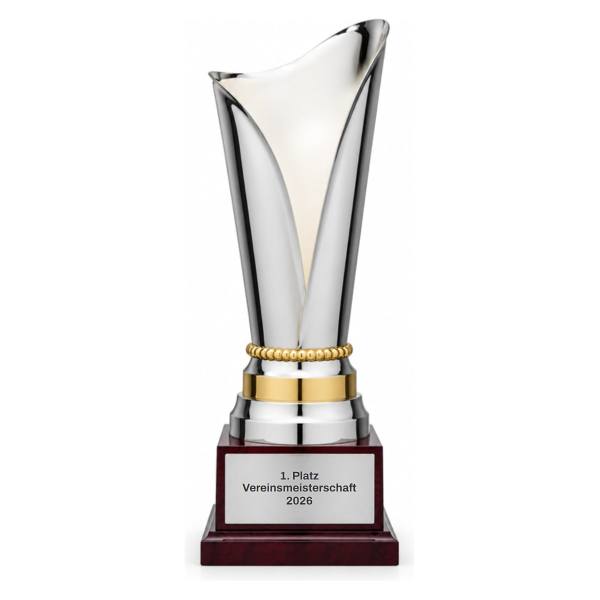Trionfo Pokal 327/0 Silber-Gold mit Gravur