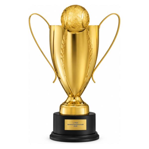 Trionfo Tennis-Pokal 410 Gold mit Gravur