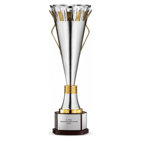 Trionfo Pokal 411 Silber-Gold 124 cm mit Gravur