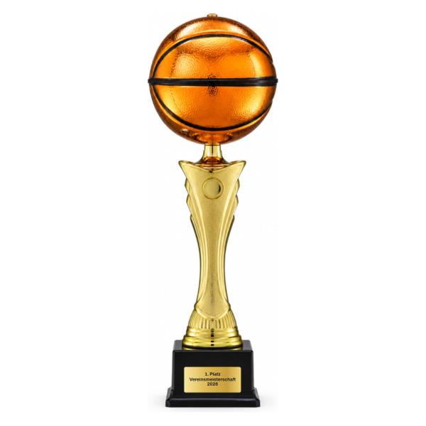 Trionfo Basketballpokal SO609 Gold mit Gravur