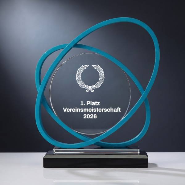 Glaspokal W570.09 mit Lasergravur