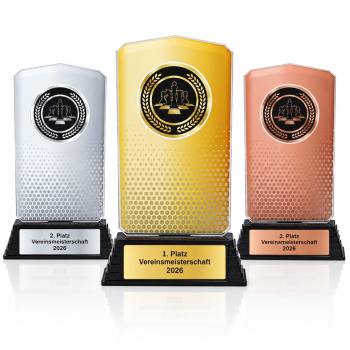 Schach Acrylpokal mit Gravur